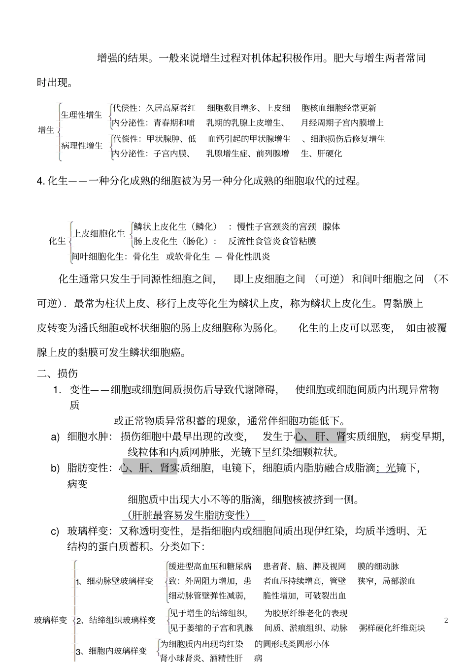 完整版病理学知识点归纳【重点】汇总良心出品必属精品_第2页