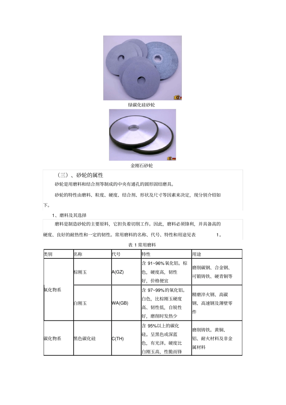 完整版砂轮的规格与选择砂轮的选择方法_第2页