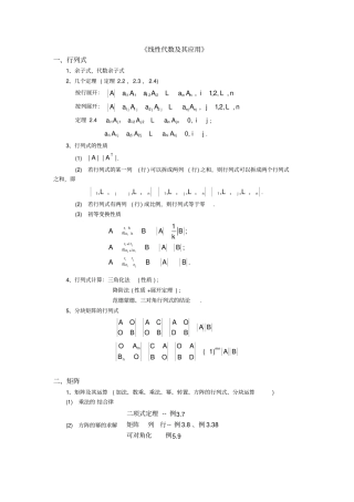 完整版线性代数完美总结版,推荐文档