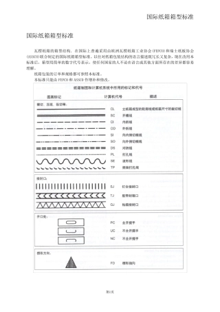 国际纸箱标准：各纸箱箱型类别(纸箱必看)