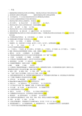 国际货运代理实务