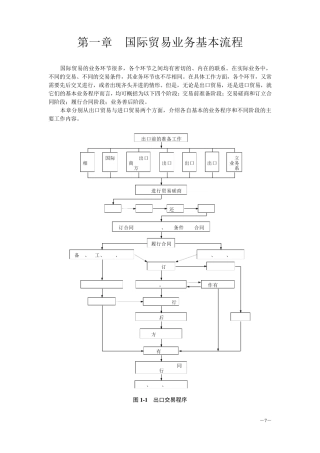 国际贸易实务国际贸易业务基本流程