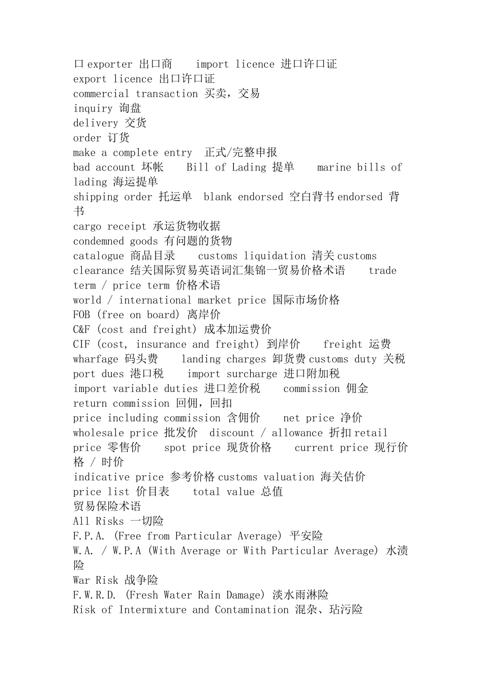 国际贸易常用英语_第2页