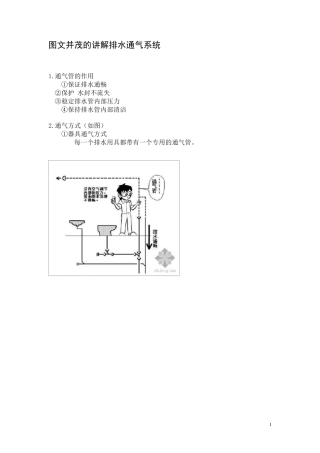 图文并茂的排水通气管