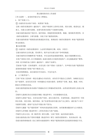 图文数码快印店工作流程