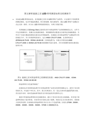 图文解析能源之星LED照明测量标准及检测细节