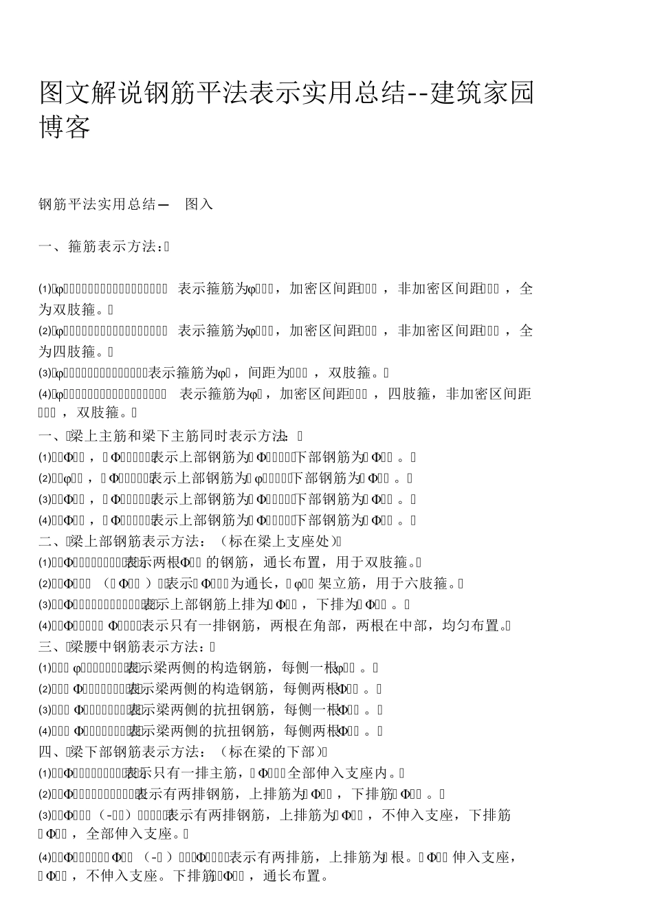 图文解说钢筋平法表示实用总结建筑家园博客_第1页