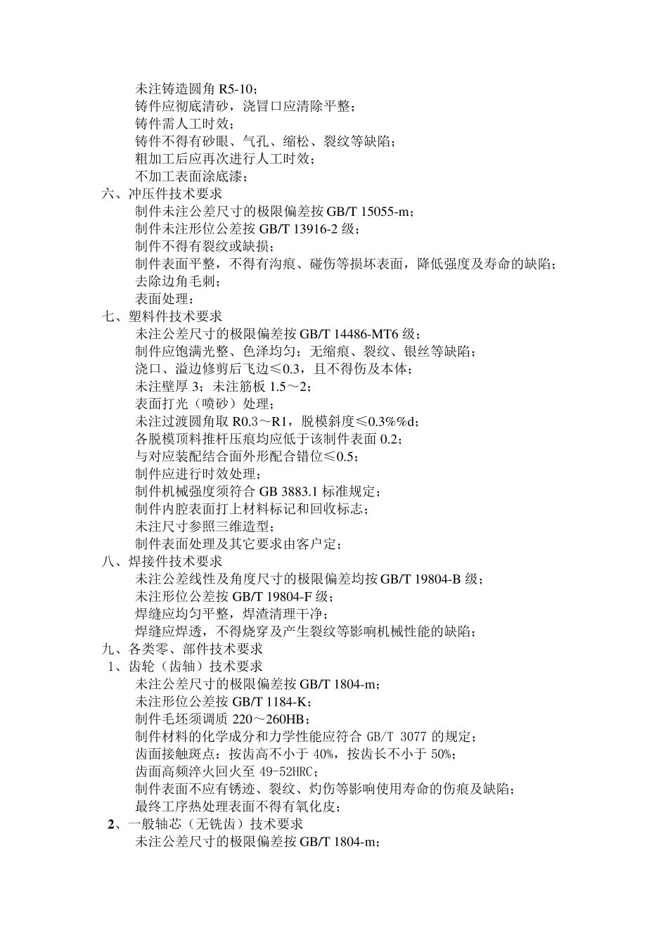 图纸上的技术要求汇总_第2页