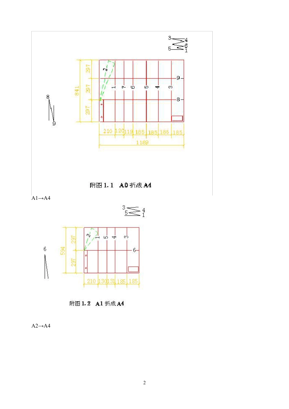 图纸的折叠方法_第2页