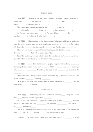 图表类写作模版