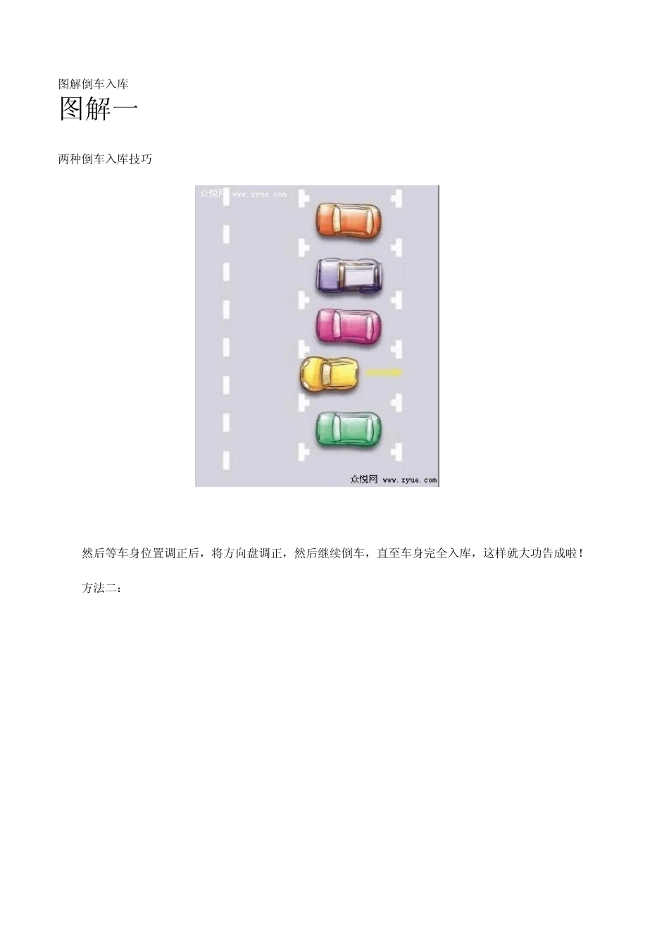 图解倒车入库全析_第1页