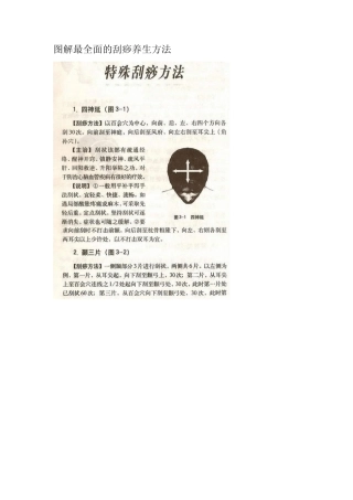图解最全面的刮痧养生方法