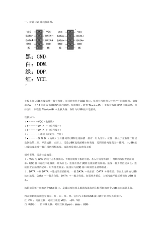 图解说明主板前置音频线、USB连线接法