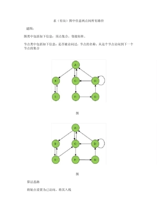 图论算法求(有向)图中任意两点间所有路径