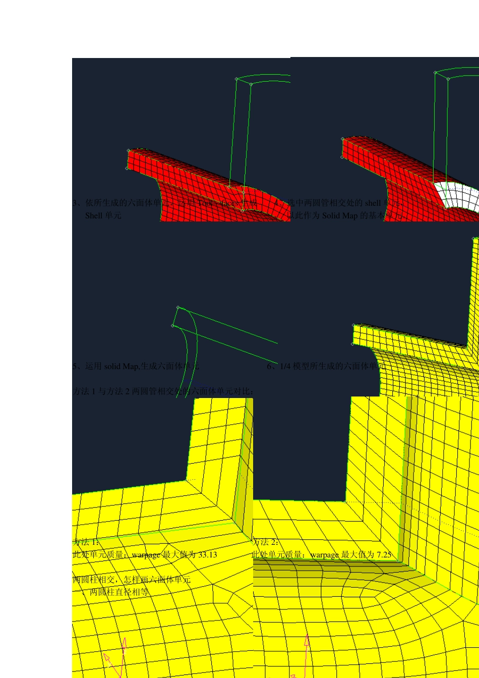 圆柱、圆管相贯六面体单元网格划分详细_第3页