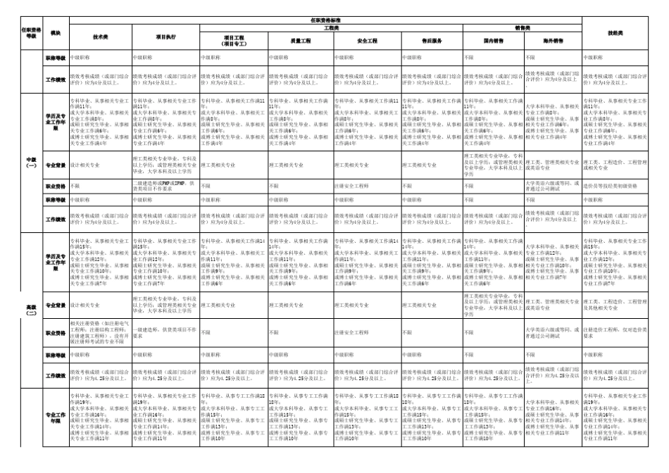 岗位等级任职资格标准_第2页
