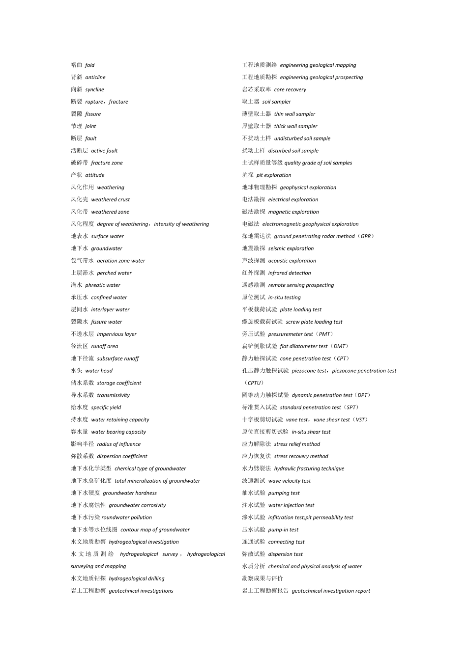 岩土基本术语英汉对照_第2页