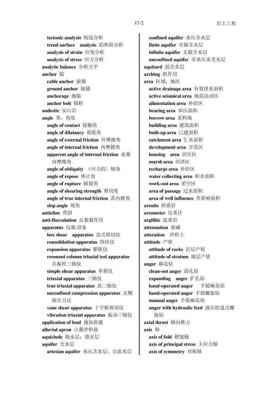 岩土工程词汇英汉_第2页