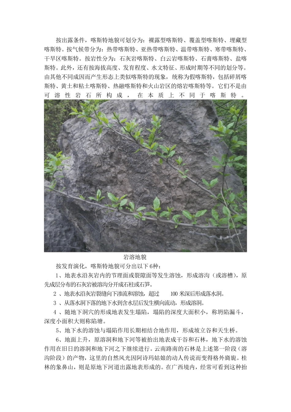 岩溶及岩溶地貌的形成_第3页