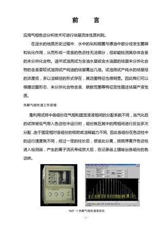 岩石热解气相色谱解释评价2002