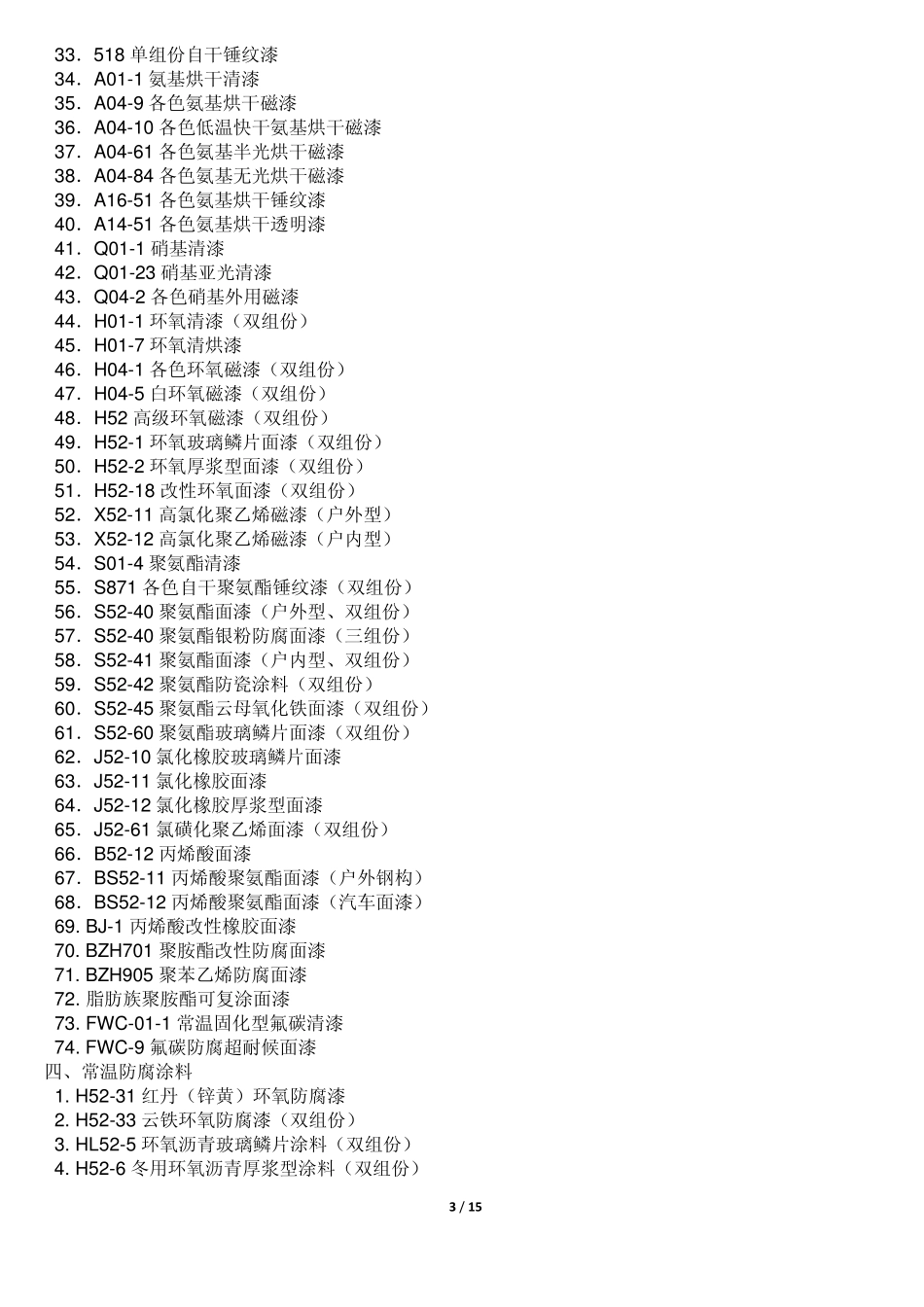 工业常用漆及编号代码及WH61_第3页