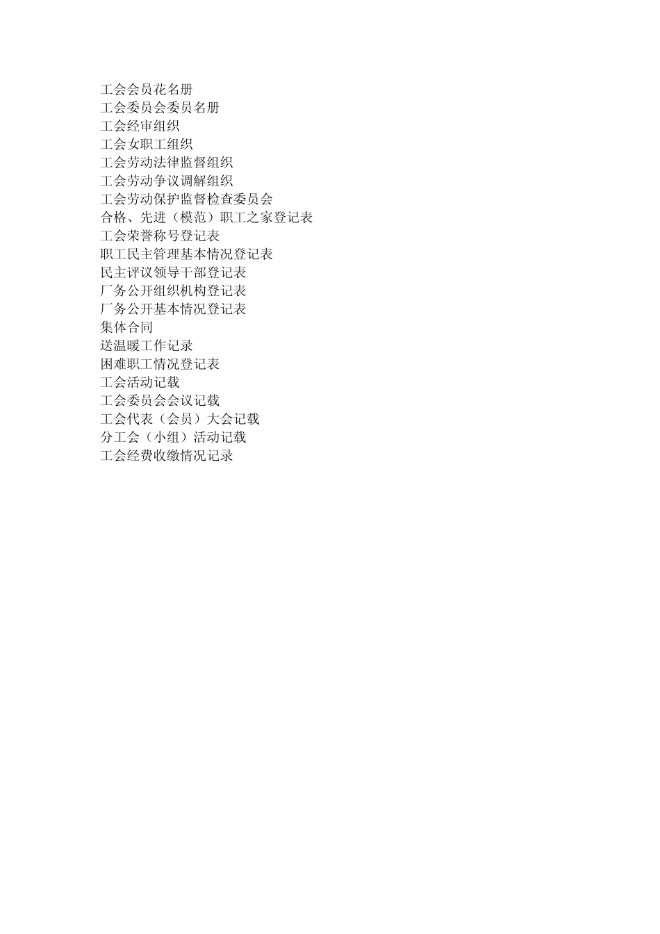 工会工作台帐_第1页