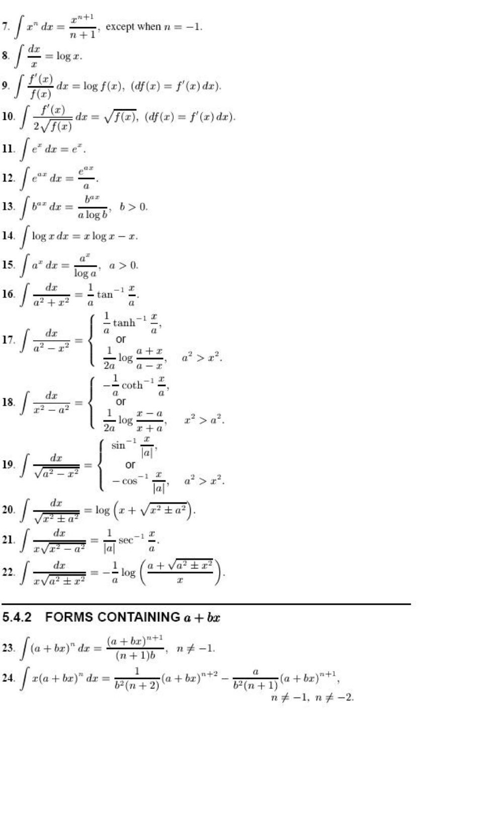 数学积分公式大全_第2页