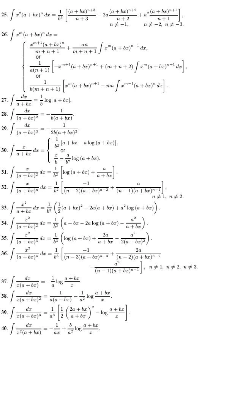 数学积分公式大全_第3页