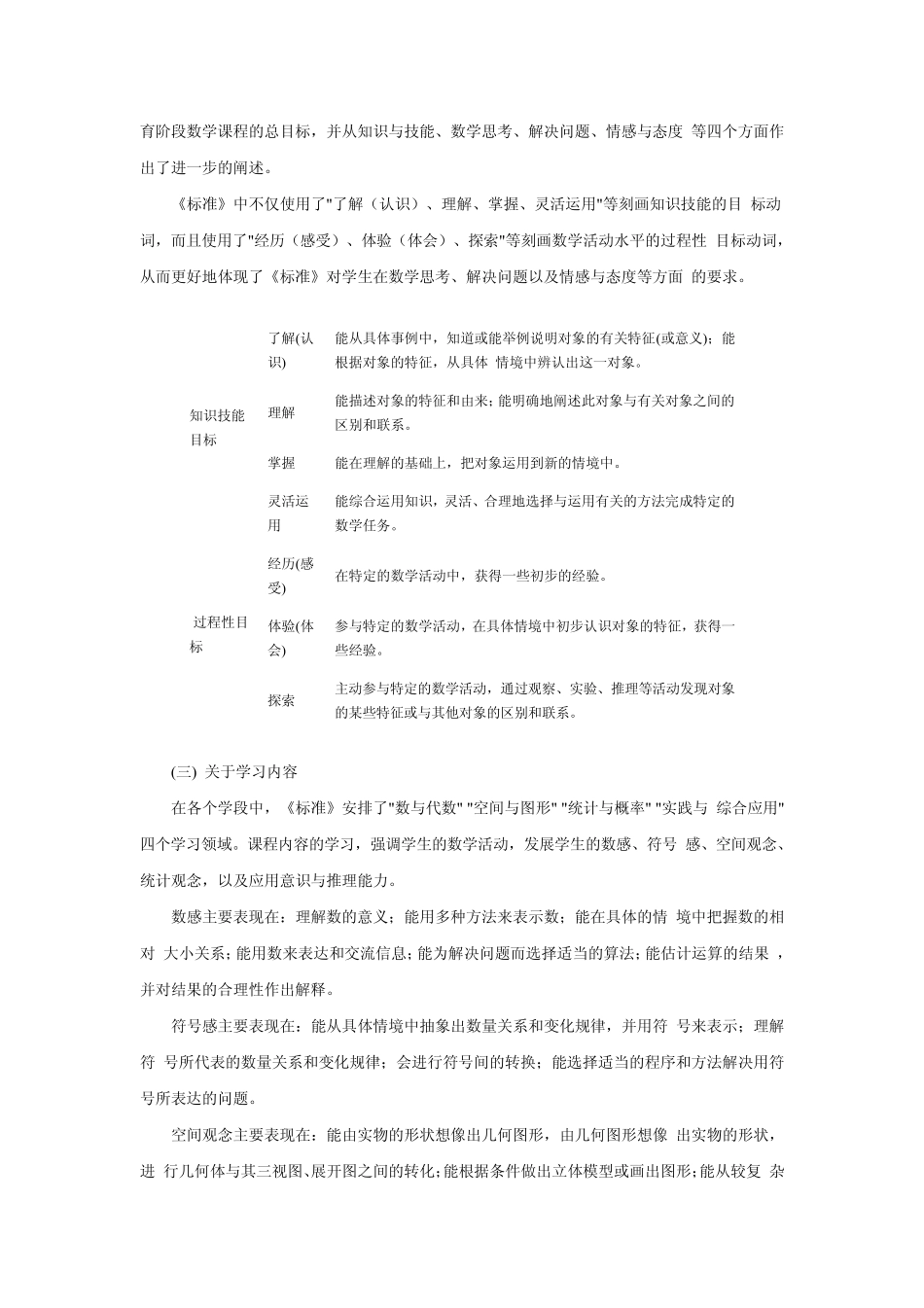 数学课程标准2001版_第3页