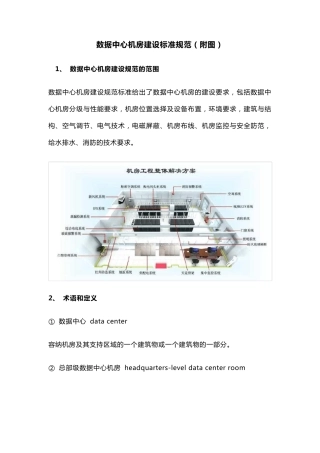 数据中心机房建设标准规范(附图)