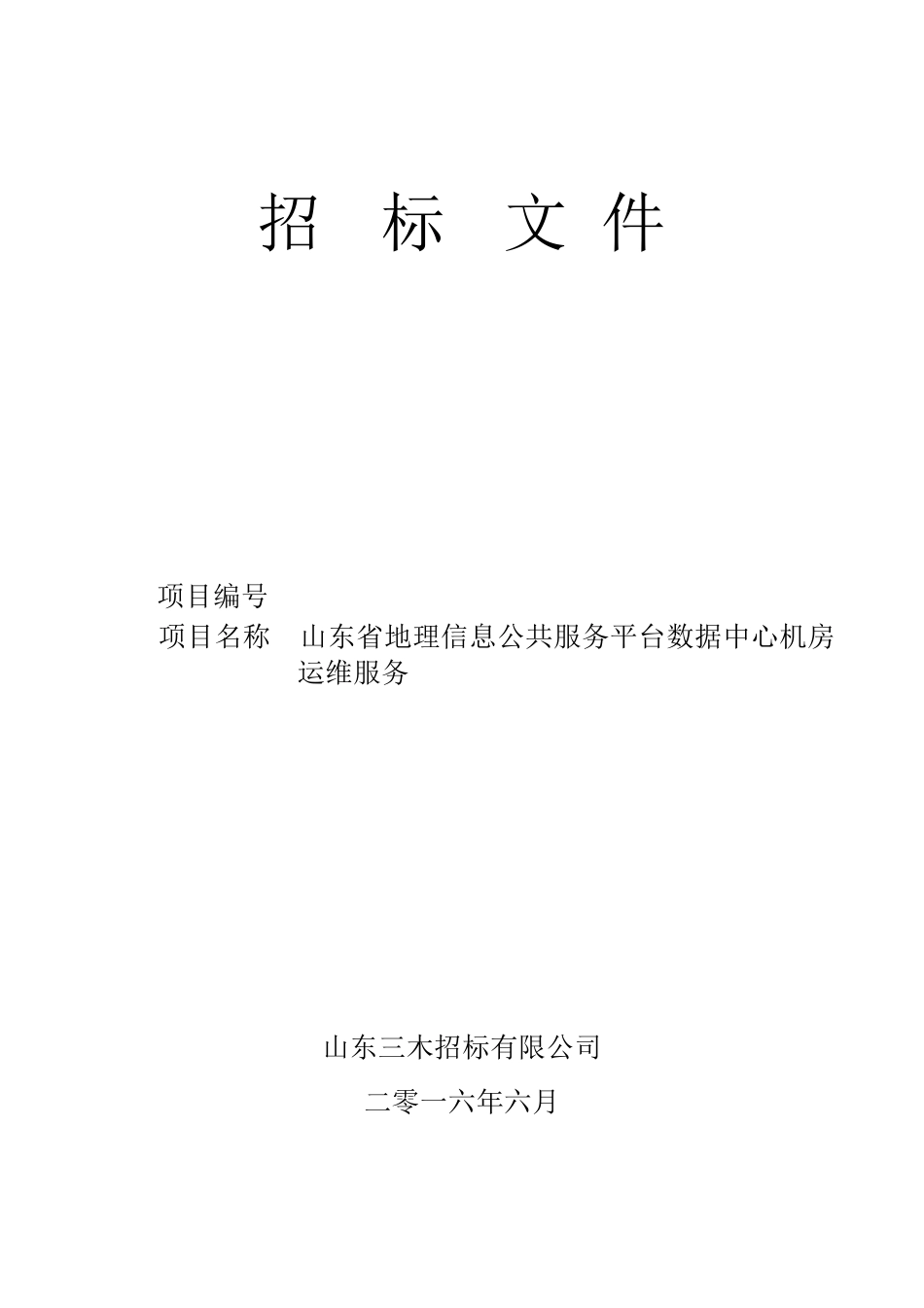 数据中心运维招标文件_第1页