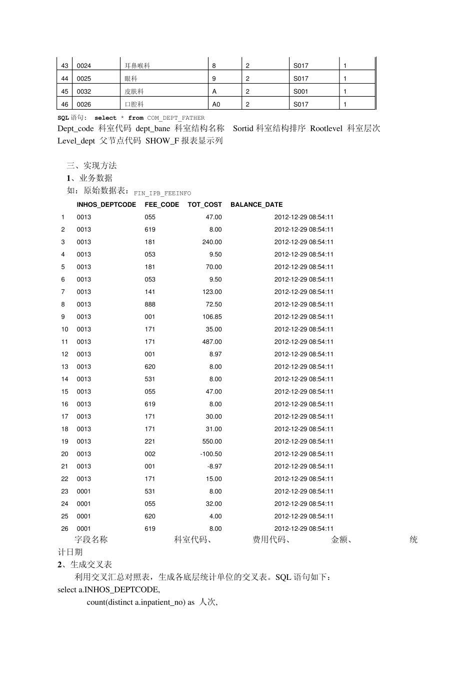 数据分层汇总交叉报表SQL语句实现方法_第3页