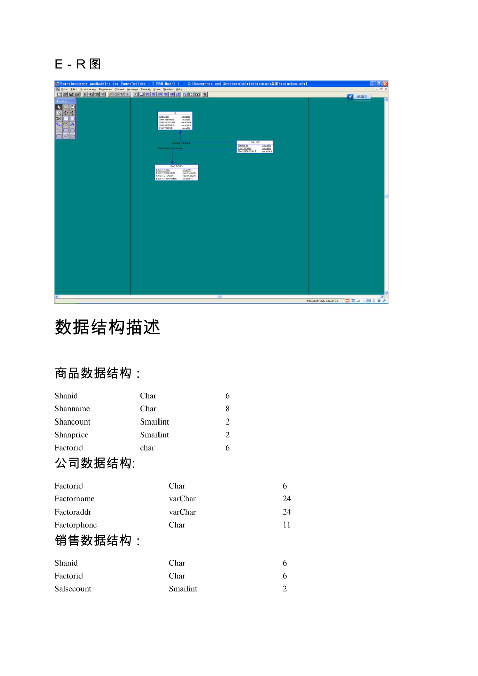 数据库原理及应用课程设计报告_第3页