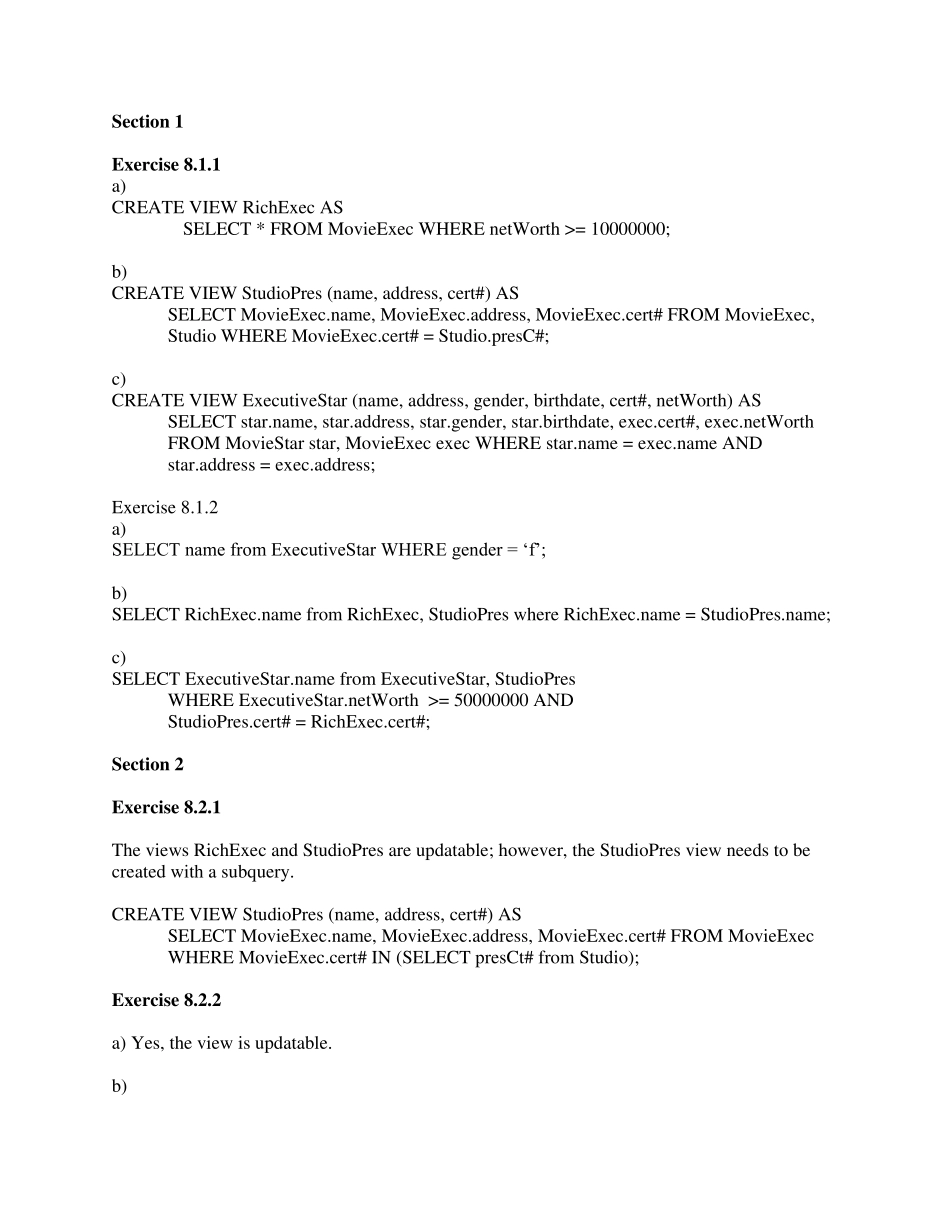 数据库系统基础教程第八章答案_第1页