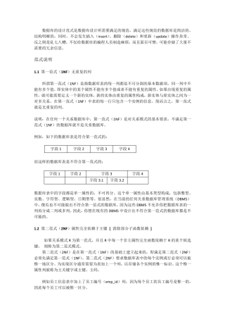 数据库范式(1NF2NF3NFBCNF)详解