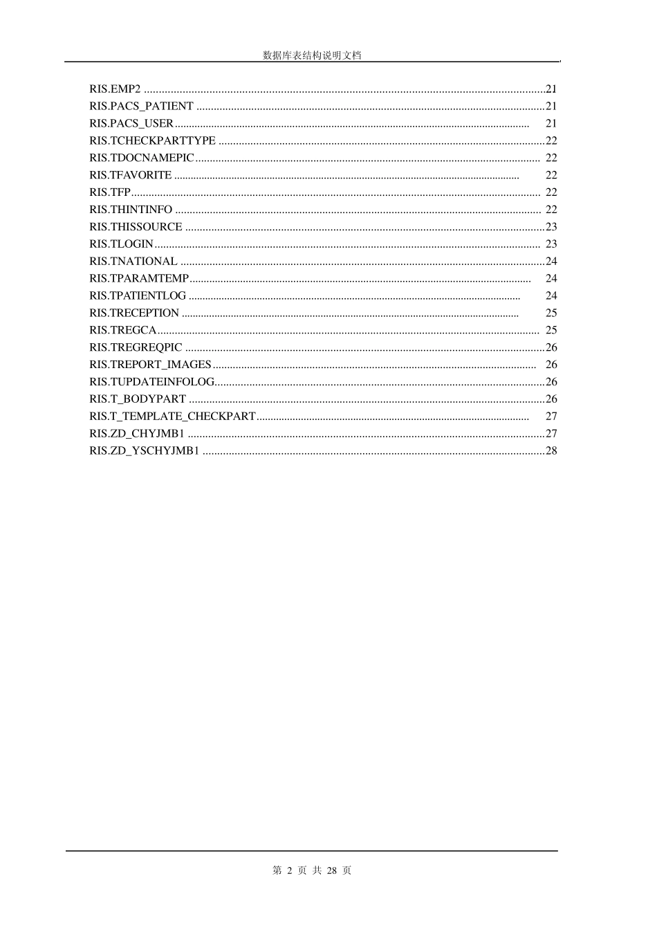 数据库表结构说明文档_第2页
