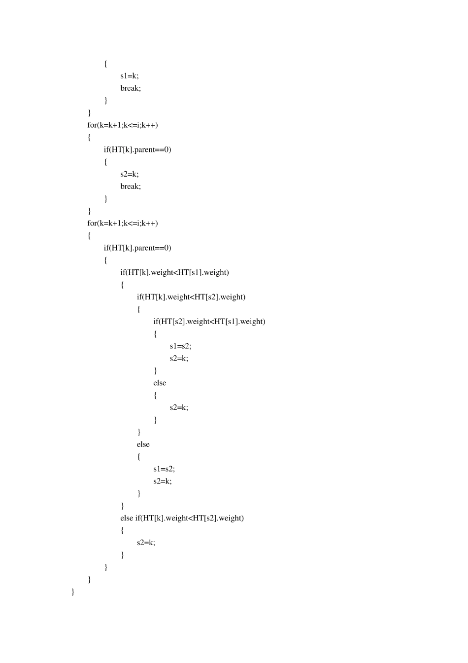数据结构哈夫曼编码器课程设计报告_第3页