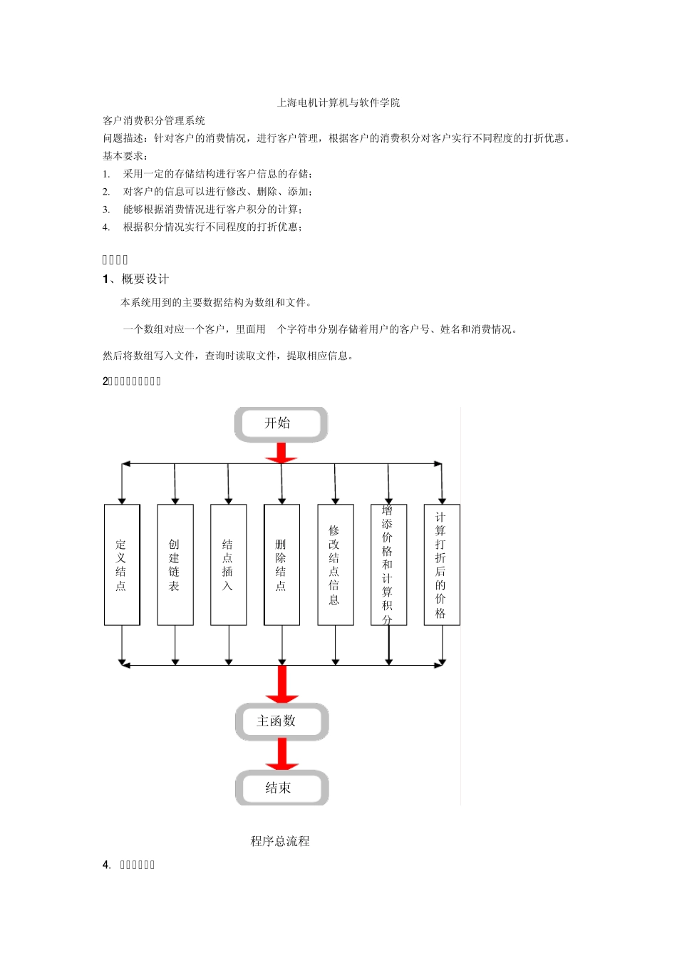 数据结构实训题目客户消费积分管理系统_第1页