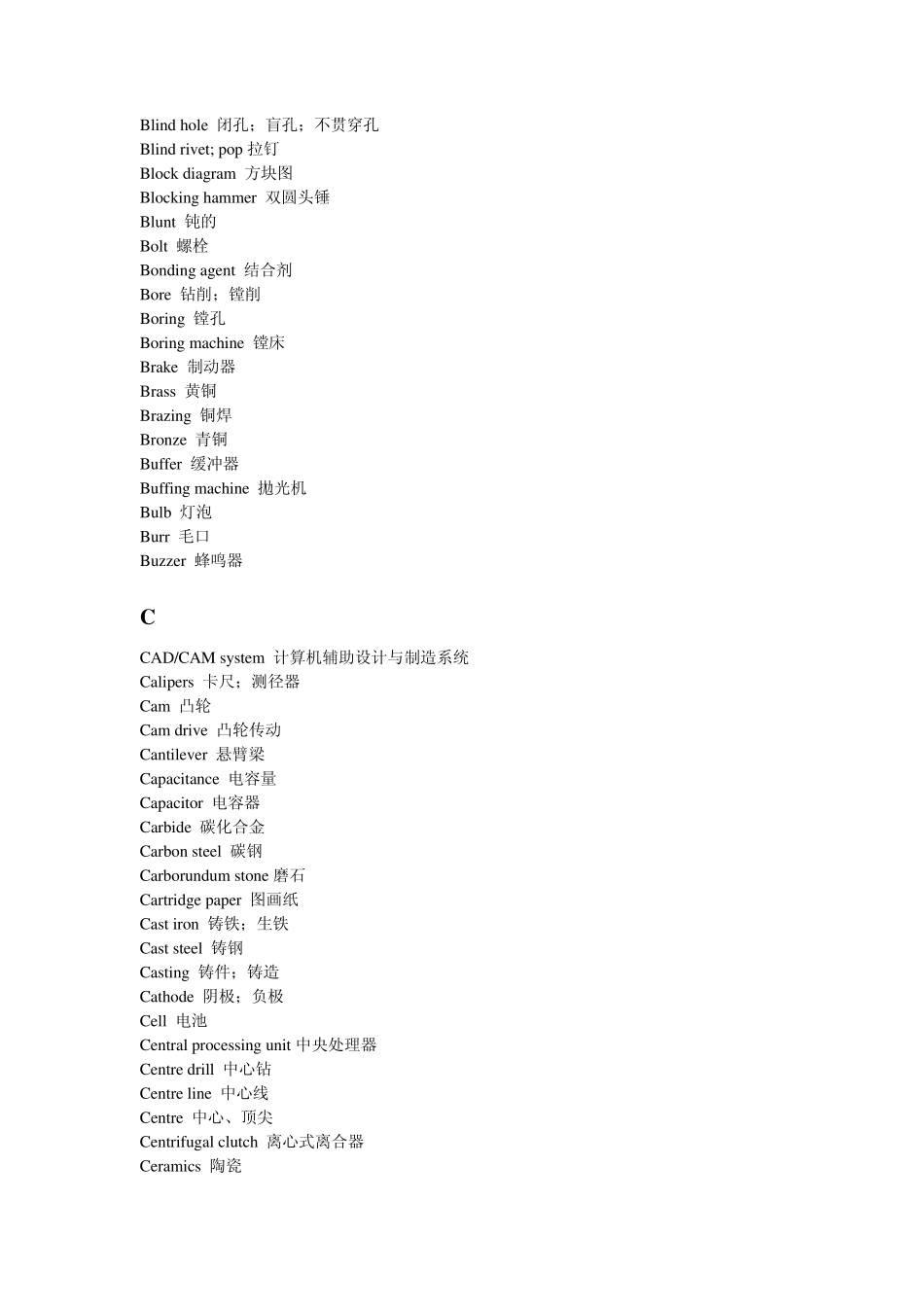 数控专业英语词汇英汉_第3页