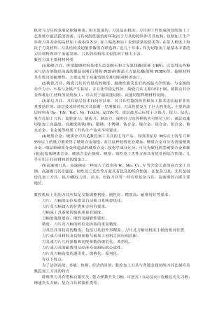 数控刀具知识