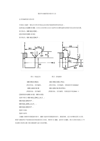 数控编程指令大全