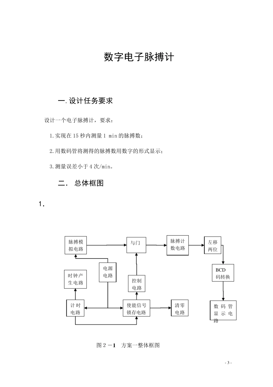 数电课程设计电子脉搏计_第3页