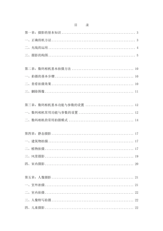 数码摄影入门知识教程
