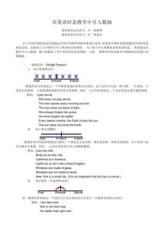 数轴版英语时态讲解