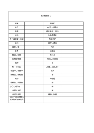 浙教版七下英语单词表