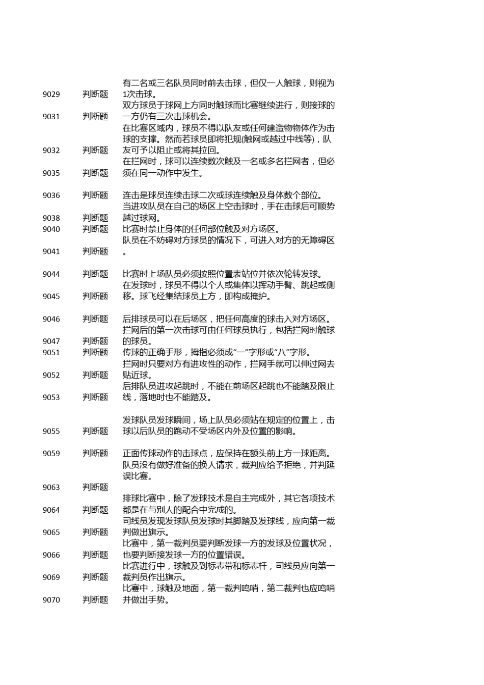浙江大学体育理论考题库之排球_第3页