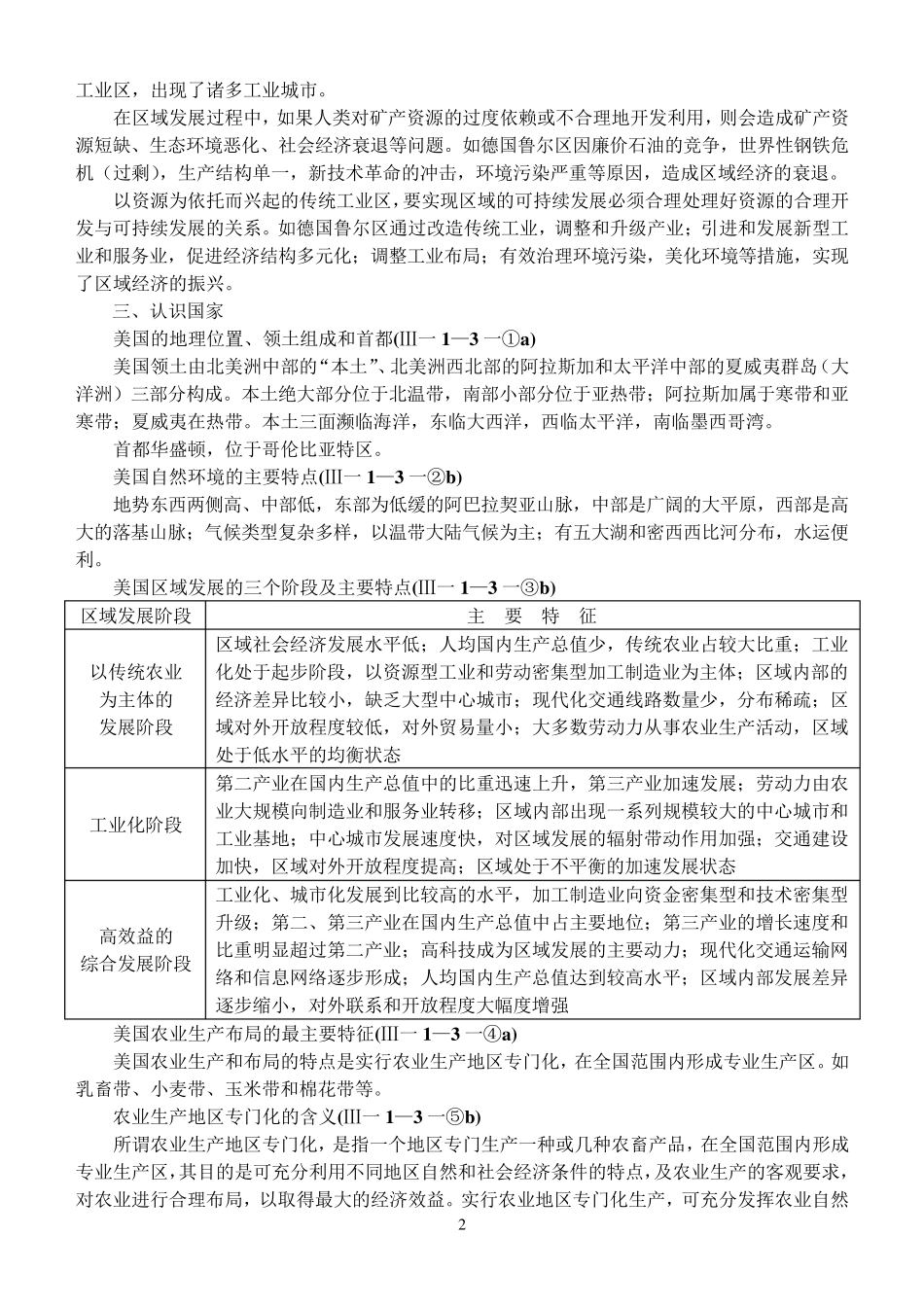 浙江学考高一地理必修3知识点_第2页