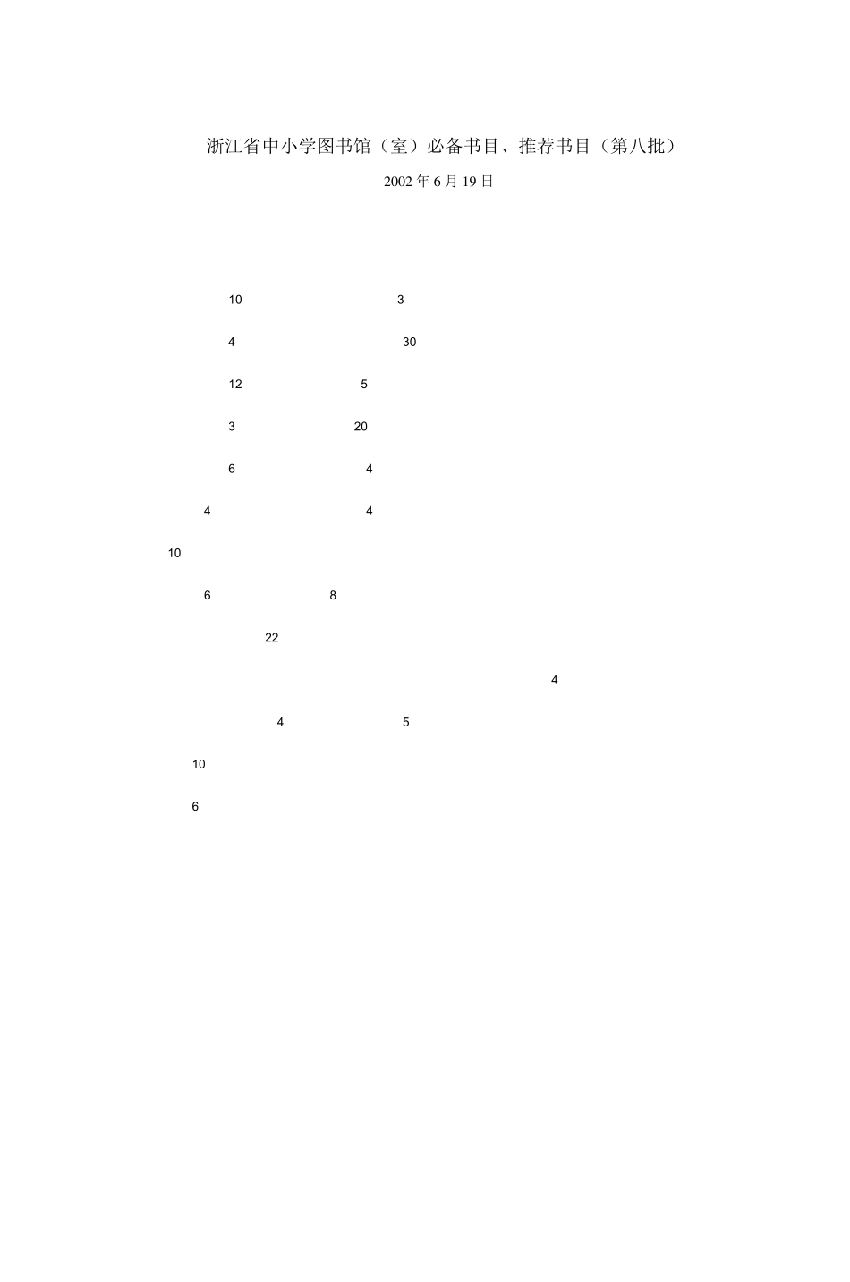 浙江省中小学图书馆(室)必备书目、推荐书目_第1页
