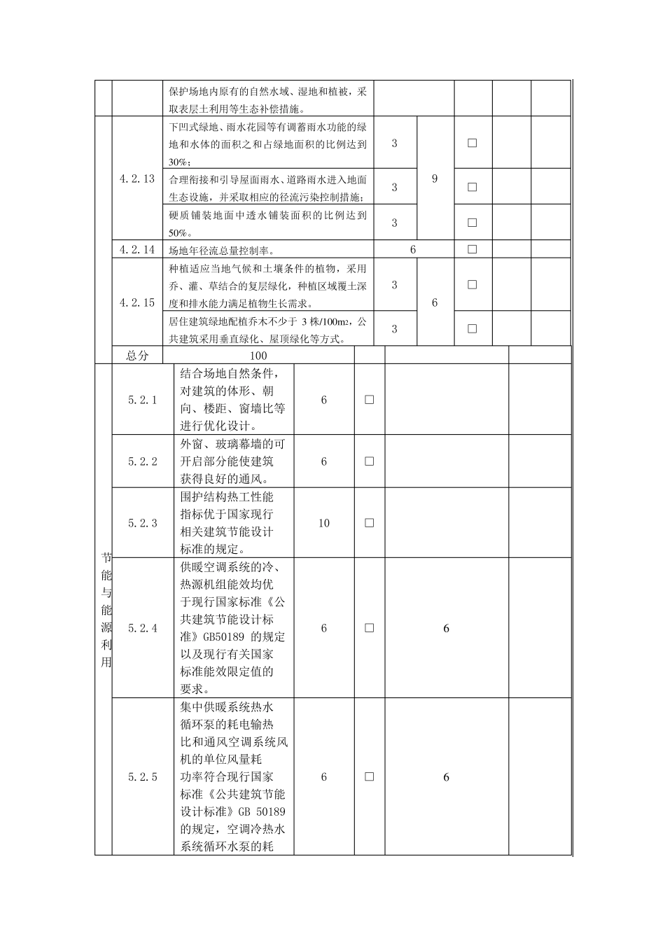 浙江省绿色建筑自评表_第2页