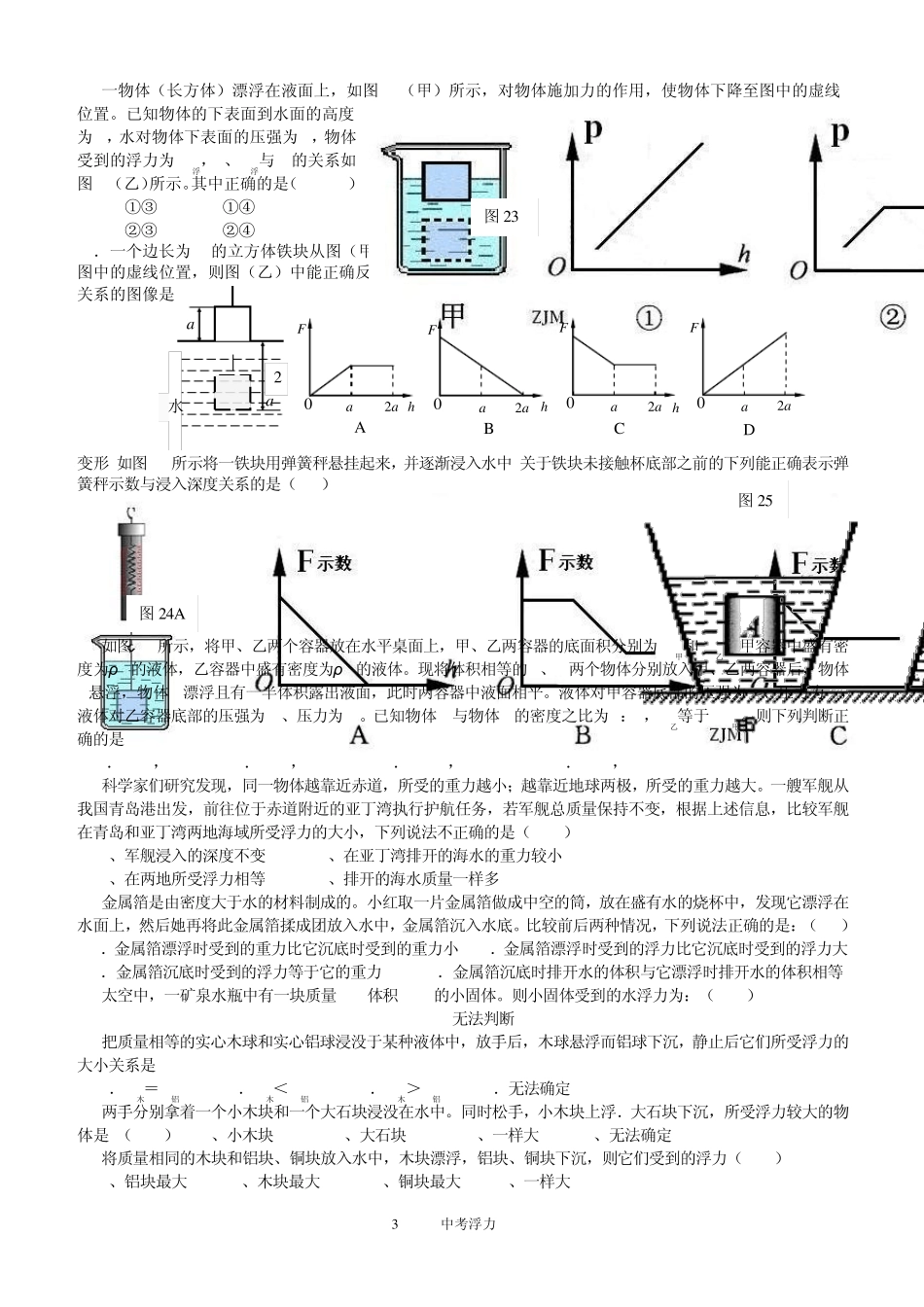 浮力(中考汇编)_第3页